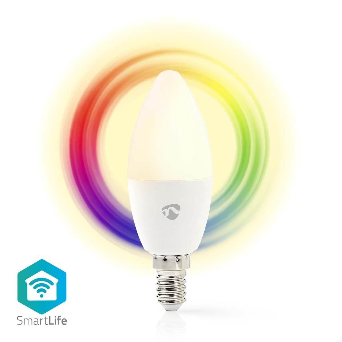 Nedis SmartLife Fuld Farve Pære Smart Home WIFILRC10E14