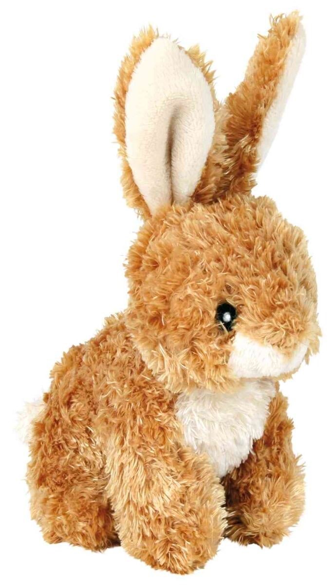 Trixie Dog Toy Rabbit Plushie Squeaker Assorted Colors 15cm Hundeudstyr TX3590