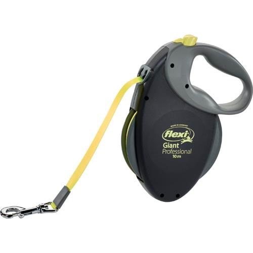 Flexi Hundesnor - Giant leash pro L (10 m) 50 kg neon Hundeudstyr H7922S