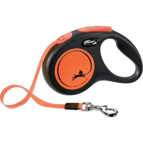 Flexi New Neon S Tape 5 m (black/neon orange) Hundeudstyr H7831O