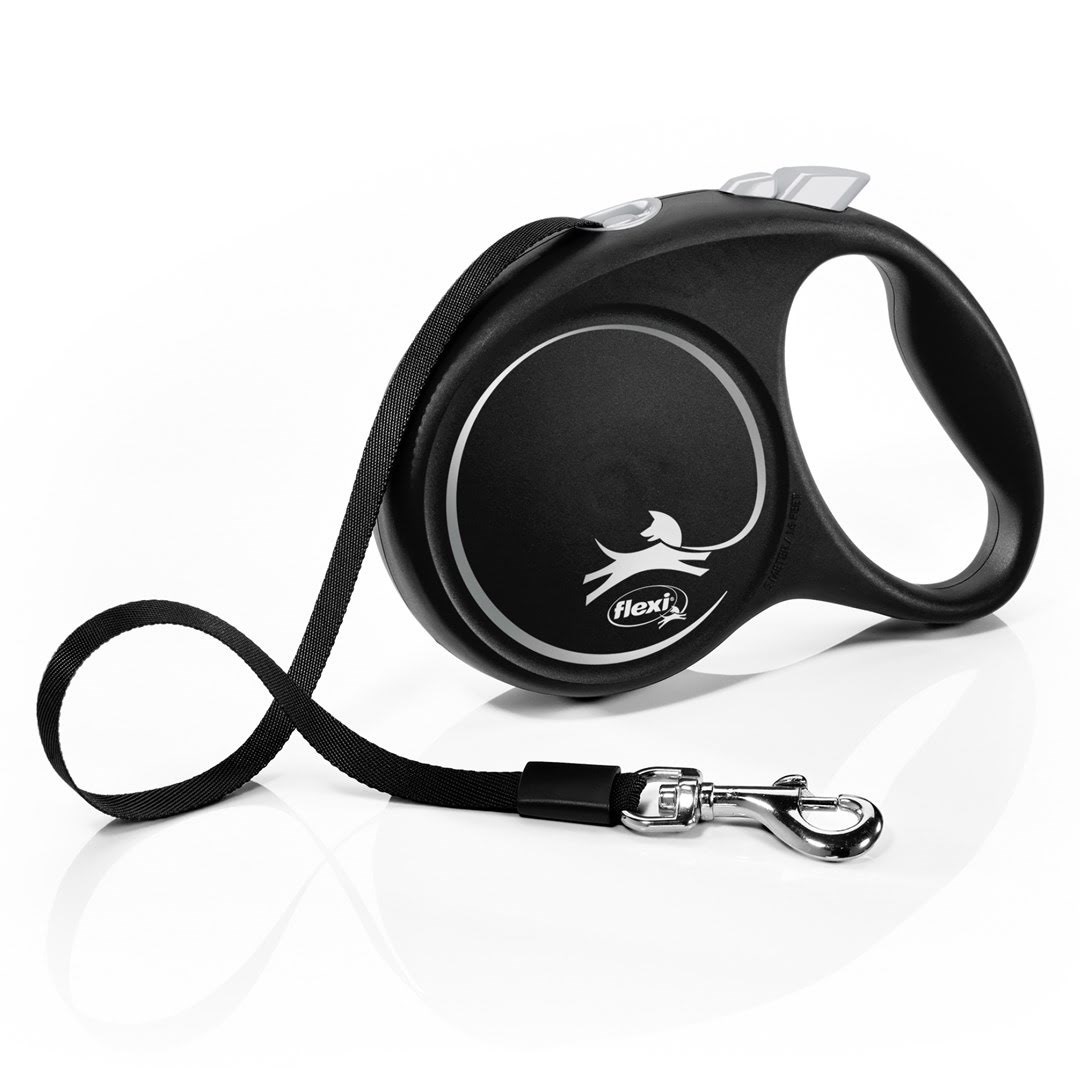 Flexi Black Design M leash 5 m 25 kg black Hundeudstyr H78015S
