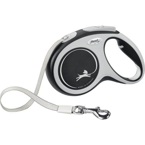 Flexi New Comfort M Tape Leash 5m 25kg Black Hundeudstyr H78008S