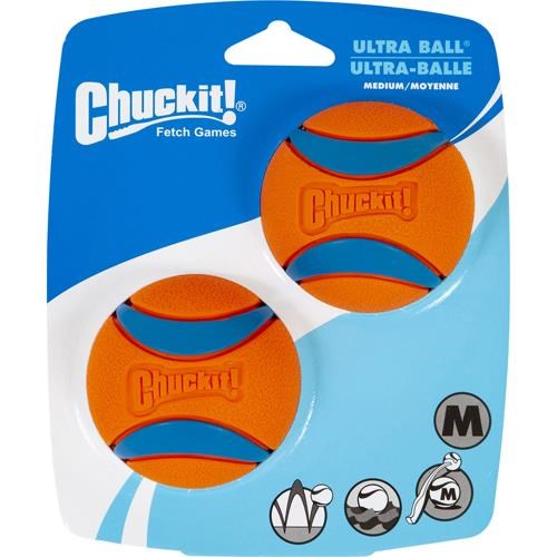 CHUCKIT Ultra Ball Medium 6cm (2-Pack) Hundeudstyr H170013