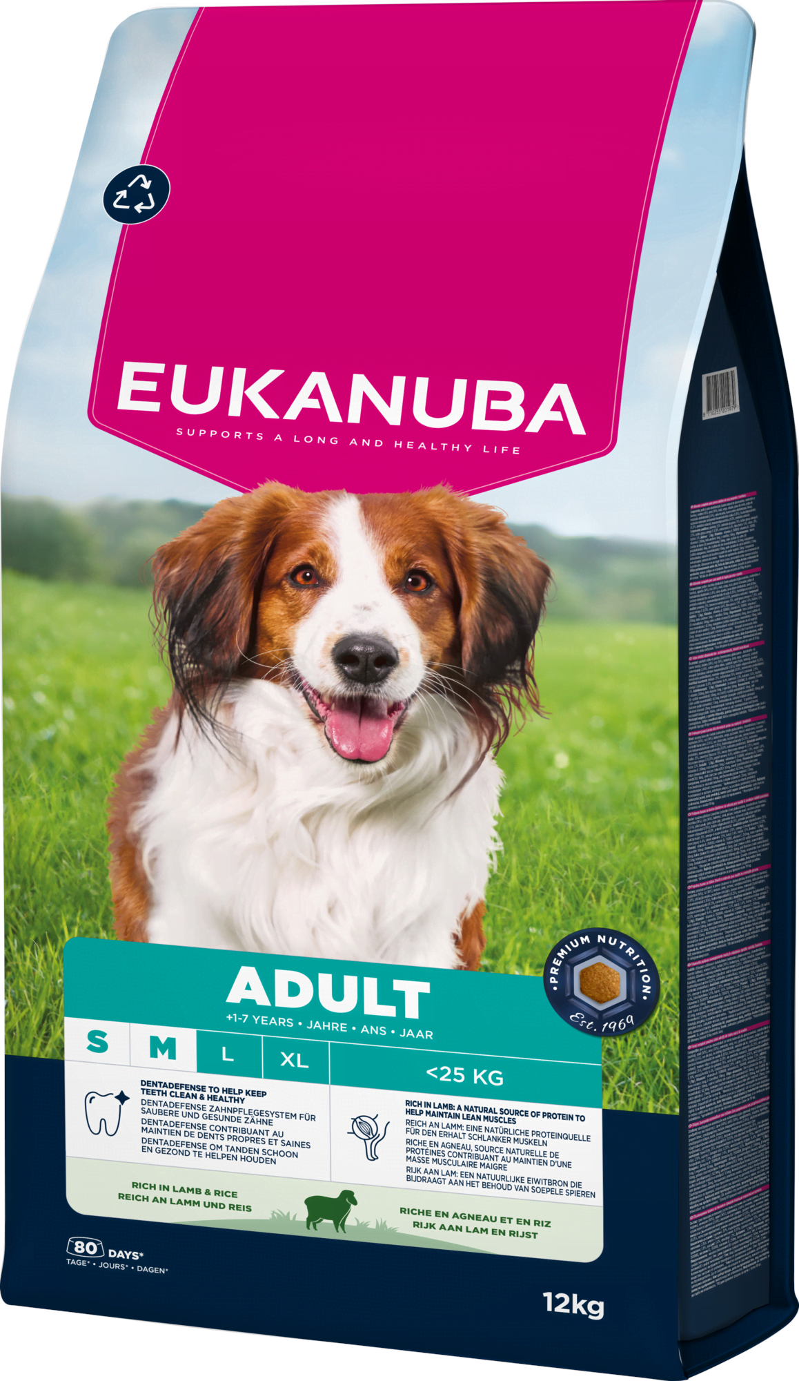 Eukanuba Adult Small & Medium Lamb & Rice 12 kg Hundeudstyr EH081200