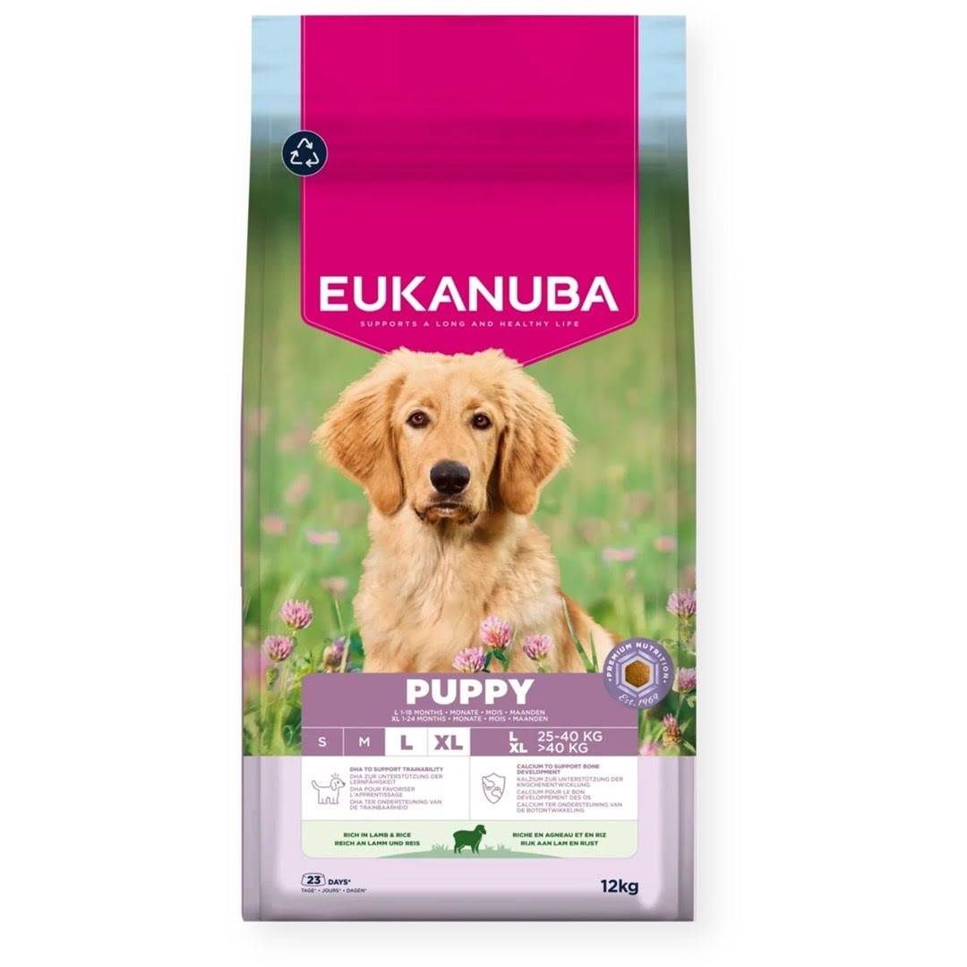 Eukanuba Puppy L XL Rich in lamb & rice - dry dog food - 12kg Hundeudstyr EH041200