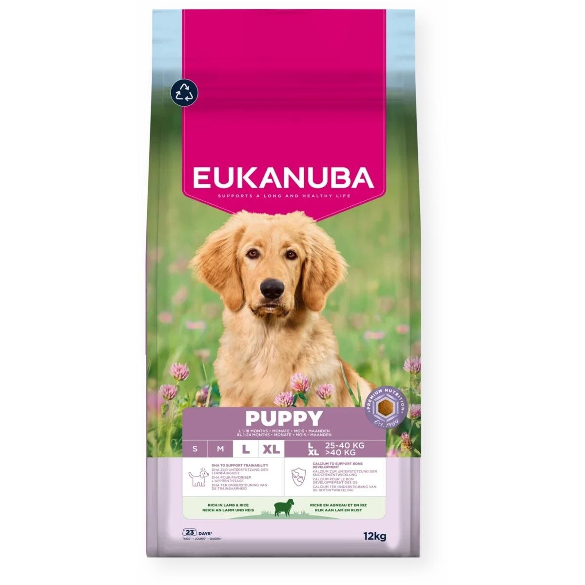 Eukanuba Puppy Large Breed Lamb & Rice 12kg Hundeudstyr EH041200