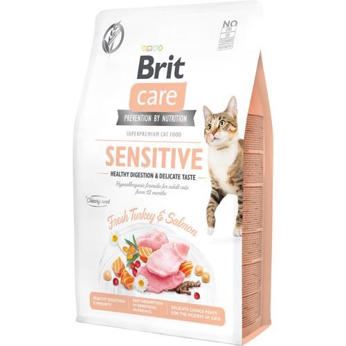 Brit Care Cat Grain-Free Sensitive Healthy Digestion and Delicate Taste 2kg Katteudstyr BK970200