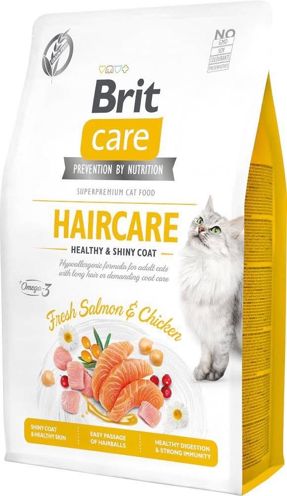 Brit Care Cat Grain-Free Haircare Healthy and Shiny Coat 2kg Katteudstyr 8595602540884