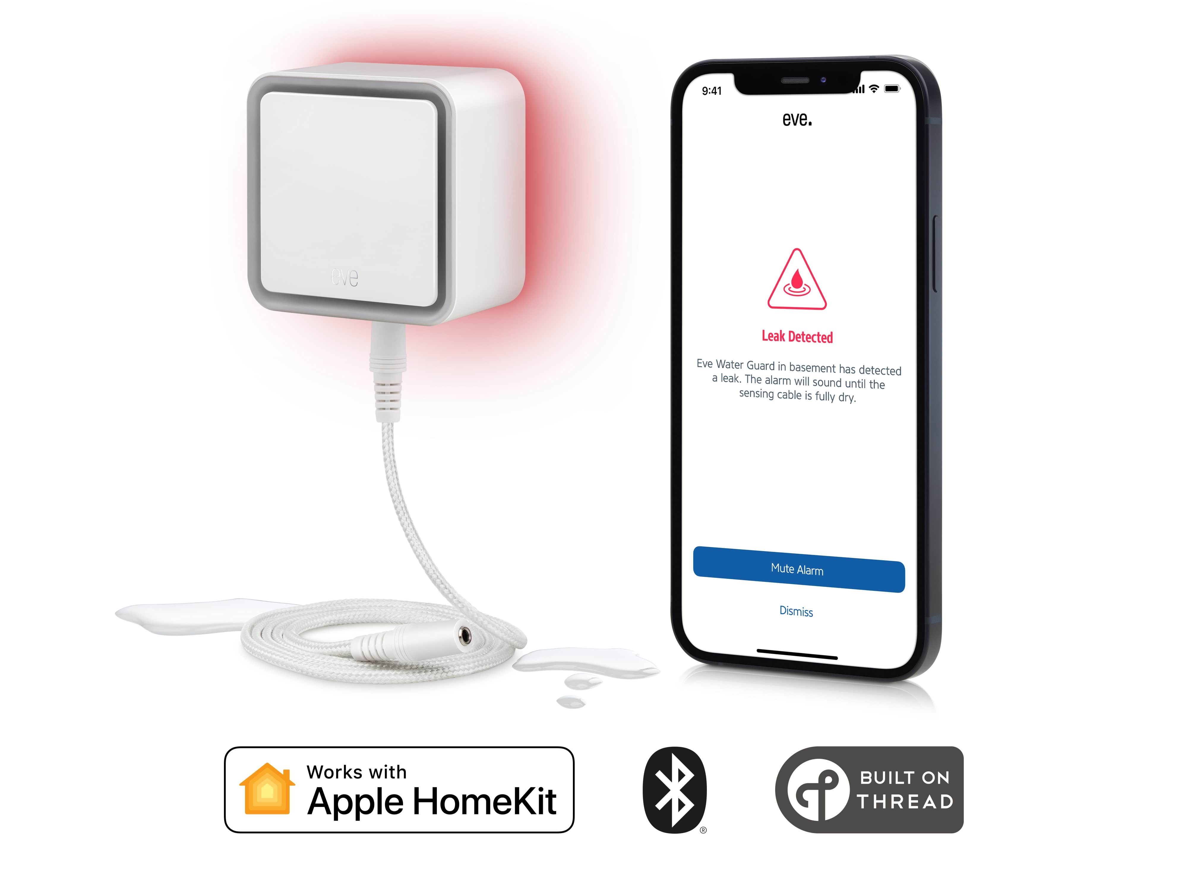 Eve Water Guard - Smart Vandlækage Sensor Smart Home 10EBZ8701