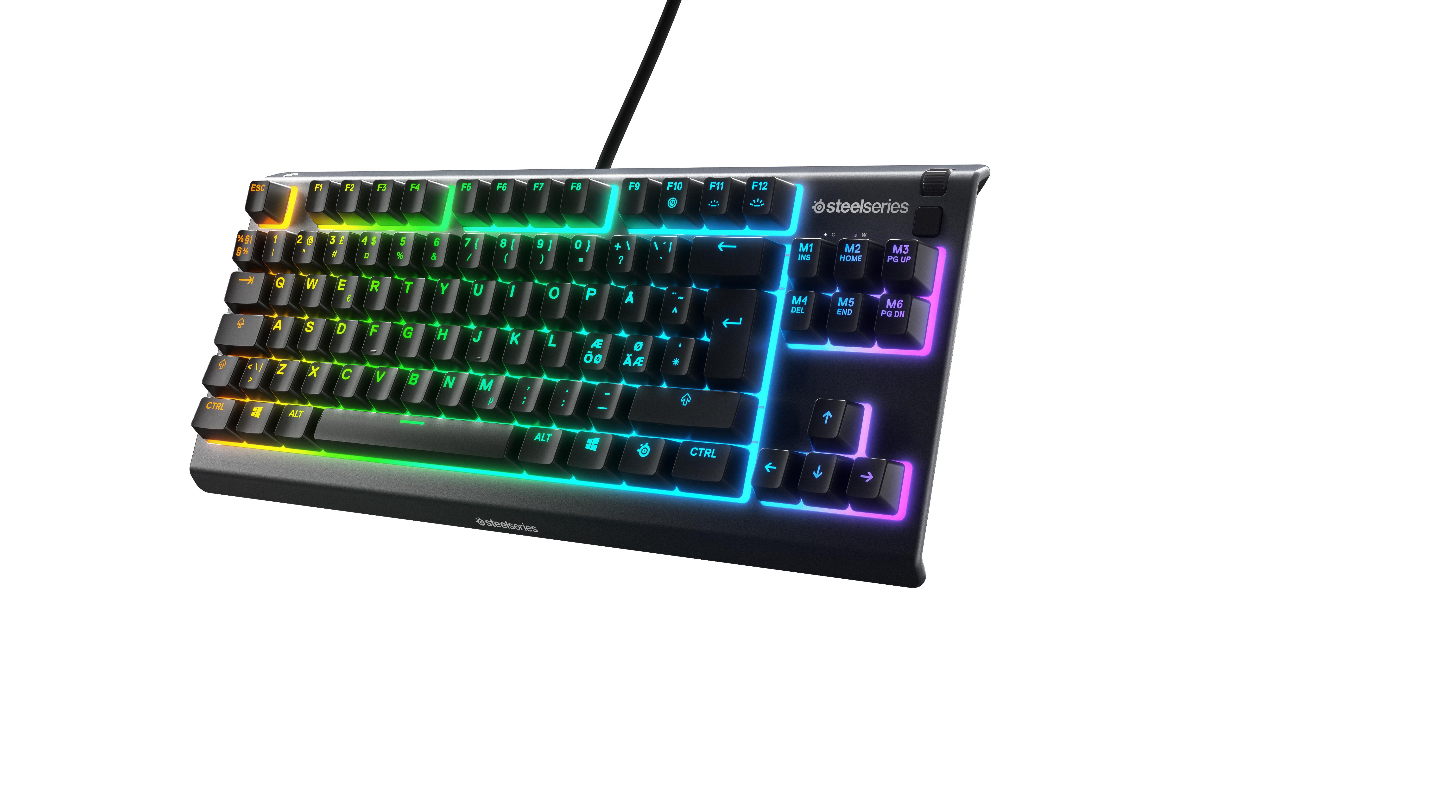 SteelSeries Apex 3 TKL - Gaming Tastatur - Uden Numpad - Nordisk - Sort Tastatur 64834
