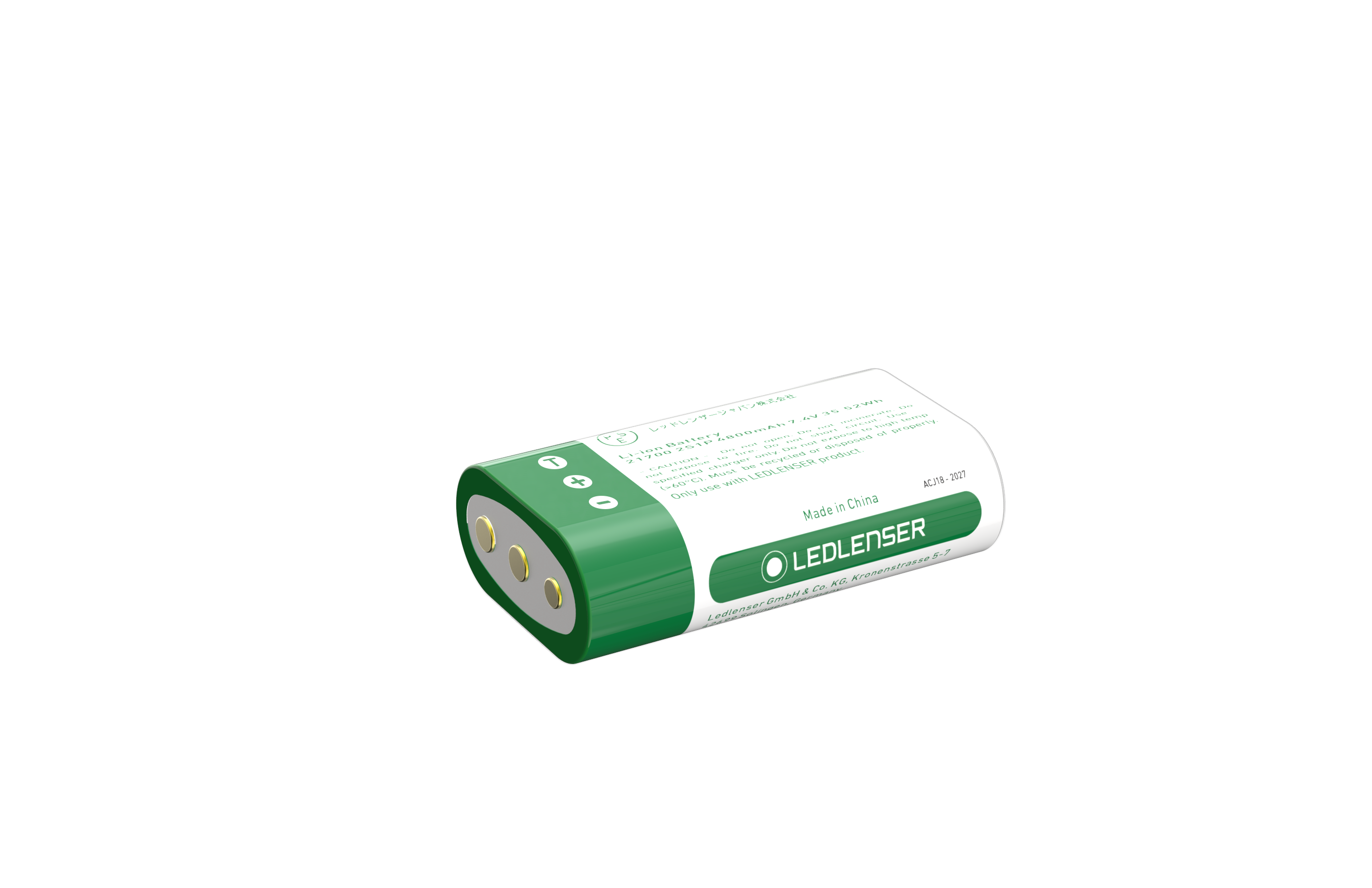 Ledlenser 2x21700 Li-Ion rechargeable Batterypack Lommelygte 502310