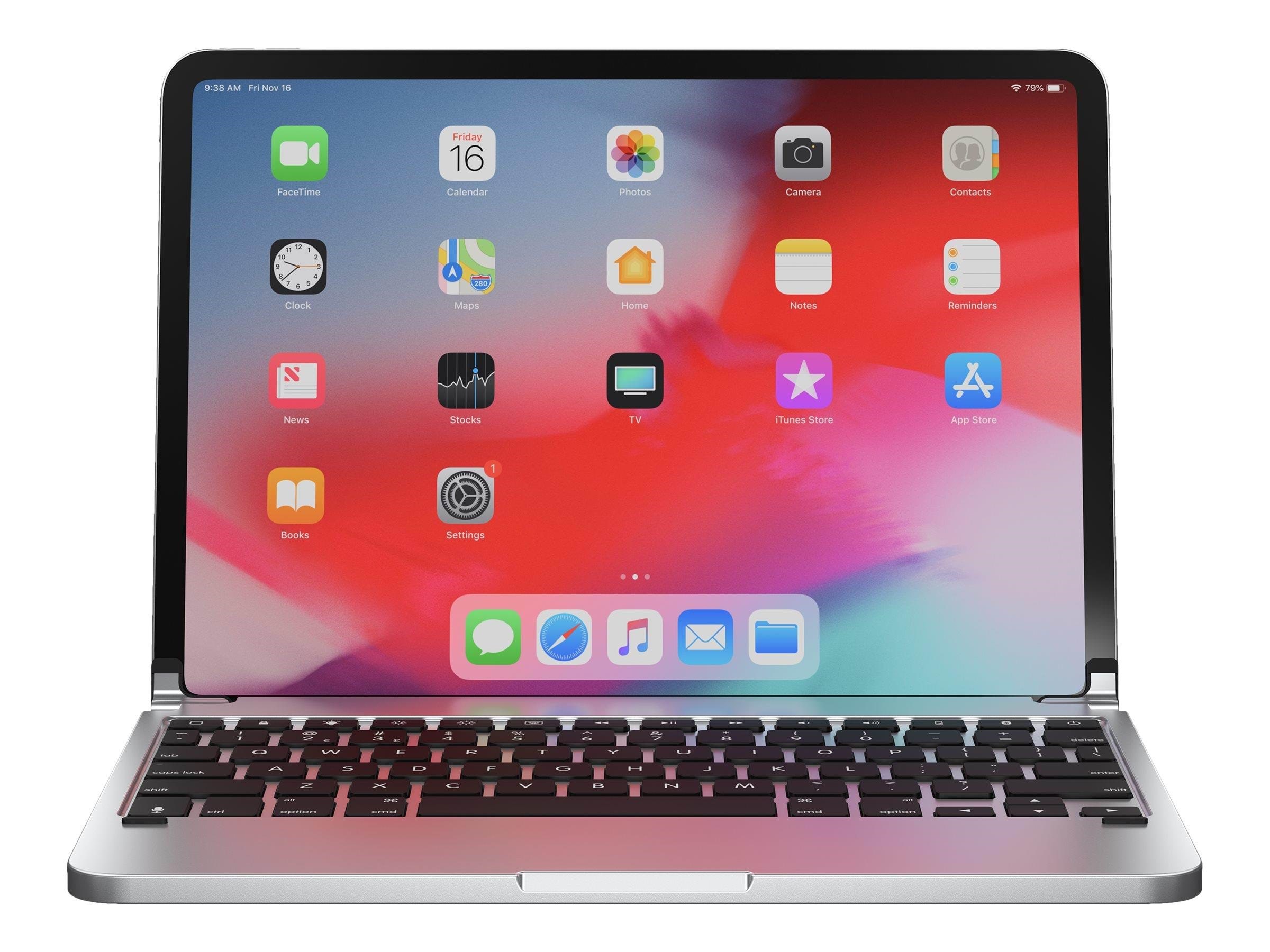 Brydge Pro Aluminum Keyboard for iPad Pro 11" - Tastatur - Nordisk - Sølv Tastatur BRY4011N
