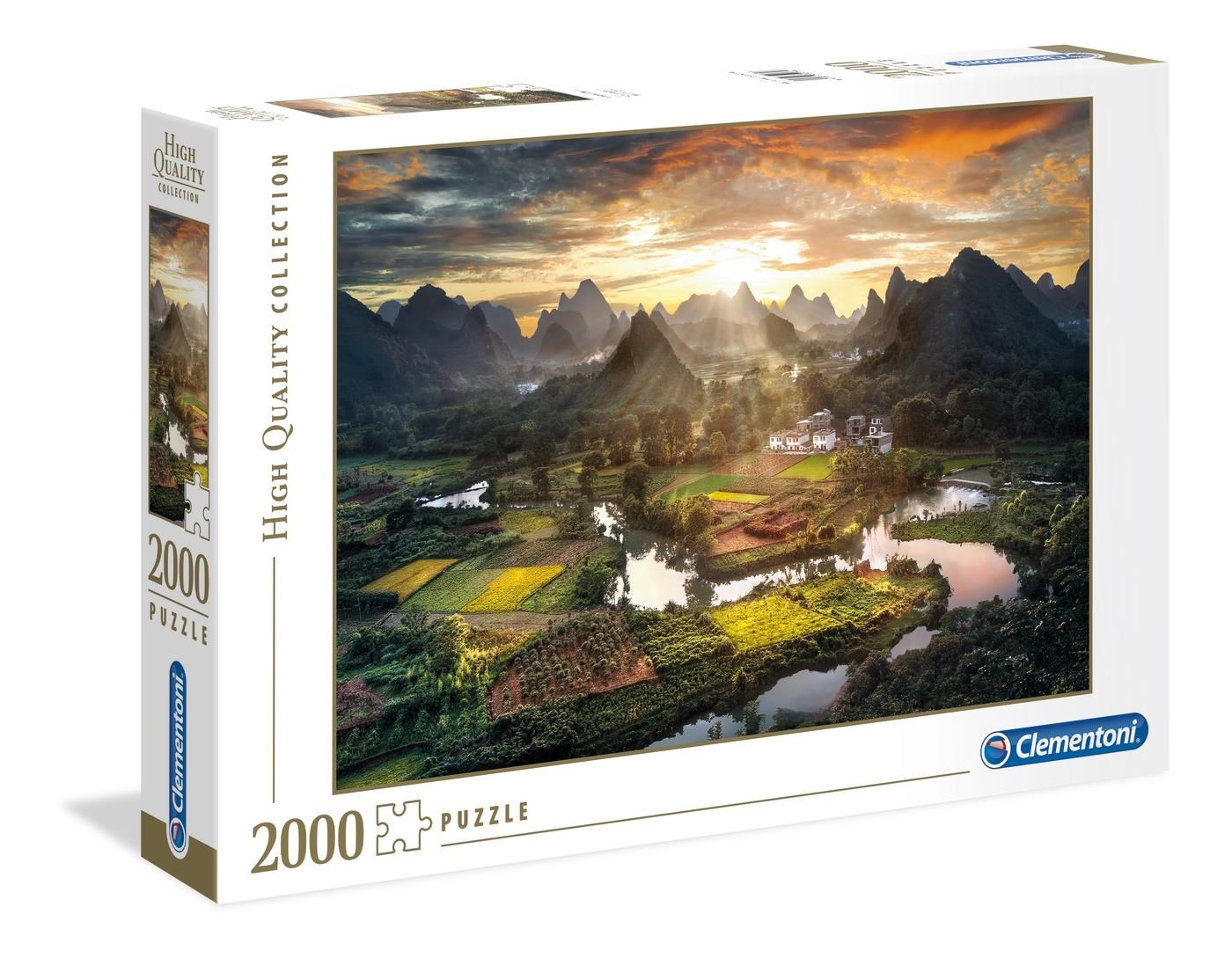 Clementoni 2000 pcs High Quality Collection View of China Puslespil 32564