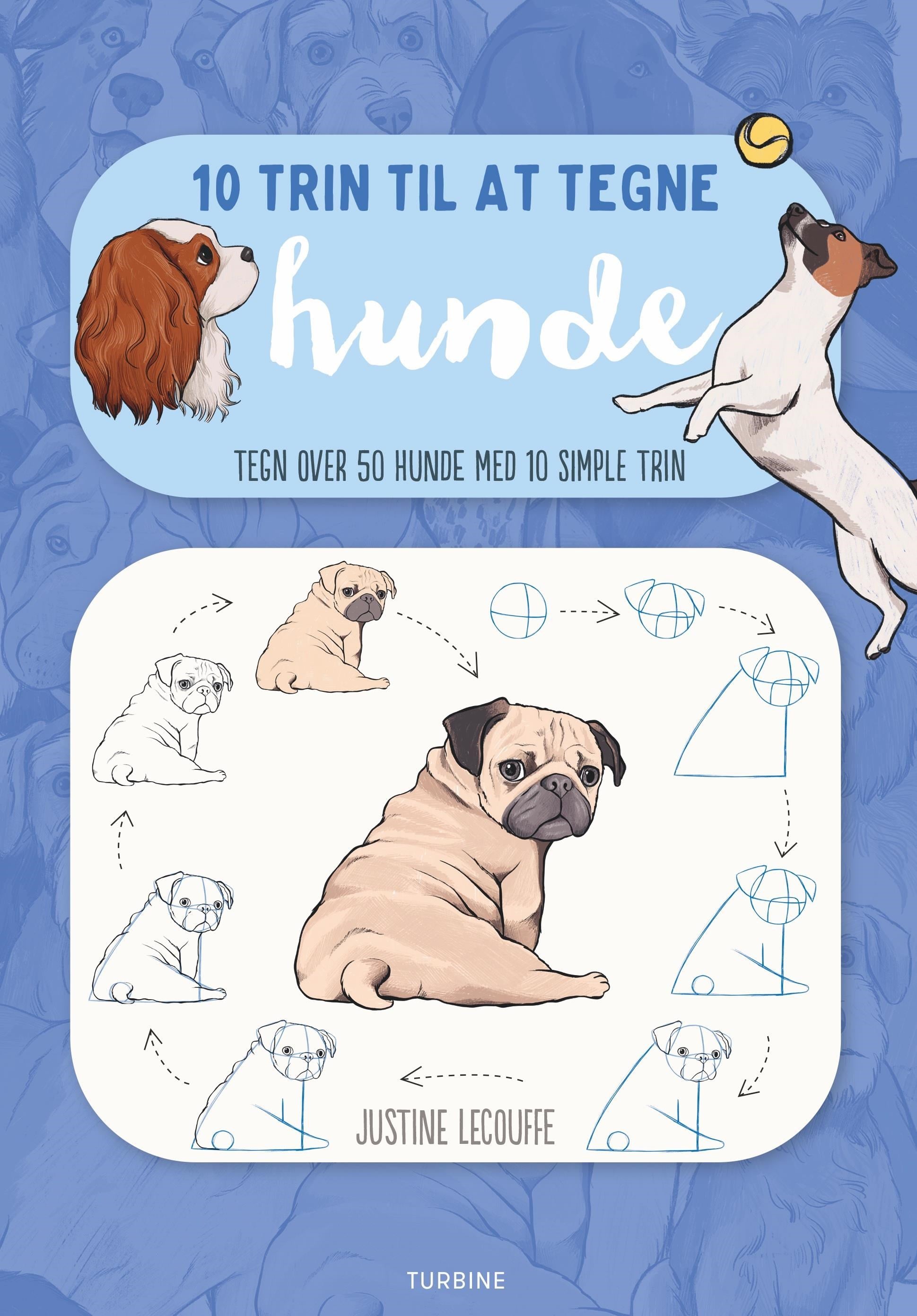 10 trin til at tegne hunde - Hobby - Hæftet Hobby 9788740673098