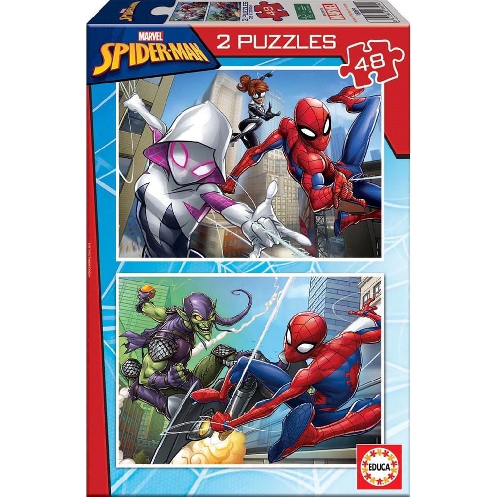Educa Puslespil Spider-Man 2x48 3D Puslespil Puslespil 80-18099