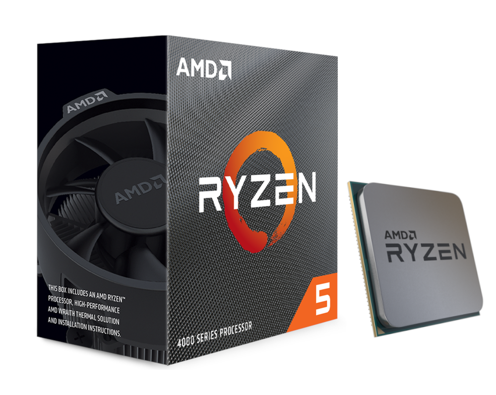 AMD Ryzen 5 4500 Wraith Stealth CPU - 6 kerner - 3.6 GHz - AMD AM4 - AMD Boxed (med køler) Cpu 100-100000644BOX