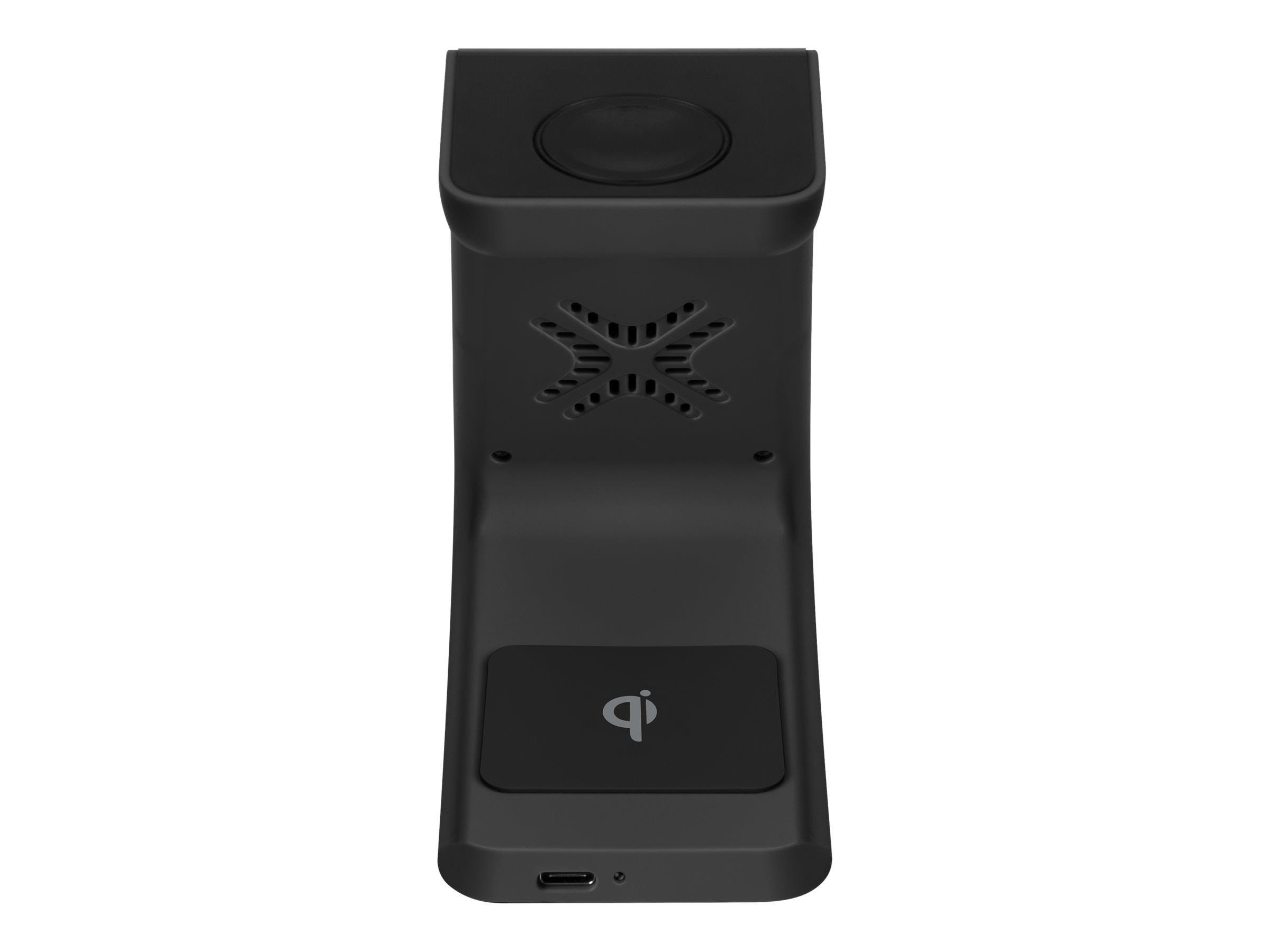 Deltaco 3-in-1 wireless charger stand 15 W 5 W Mobil Oplader QI-1037