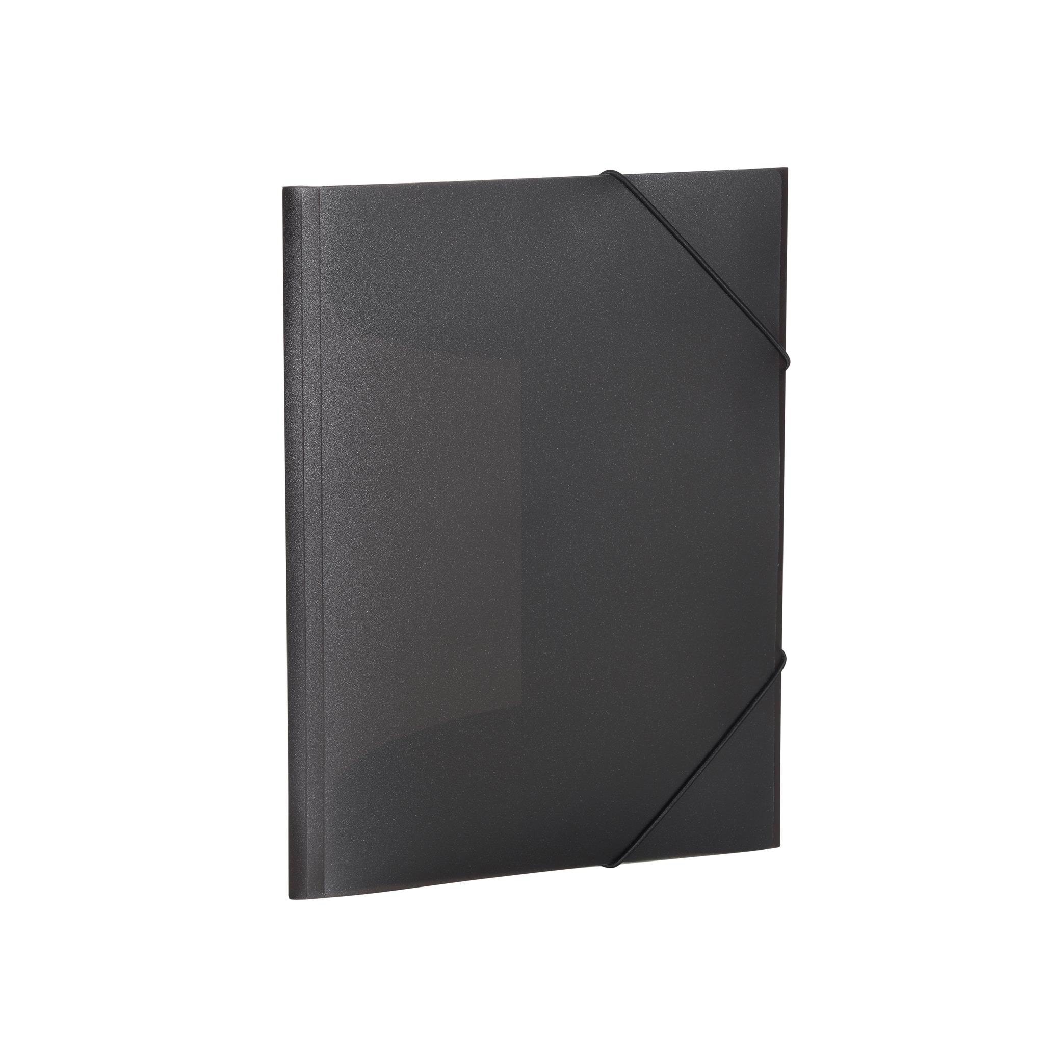HERMA Elasticated folder A4 PP translucent black Mappe Sort 19501