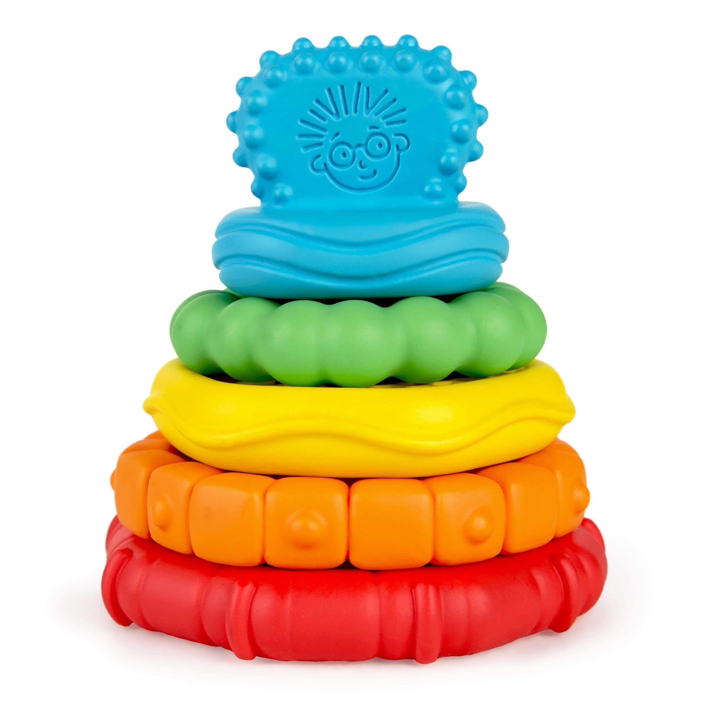 Baby Einstein Stack & Teethe Multi-Textured Teether Toy Babylegetøj BE-12356