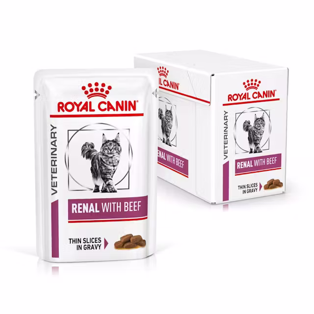 Royal Canin Renal with Beef Thin Slices In Gravy 85g (12-Pack) Katteudstyr 9003579000489