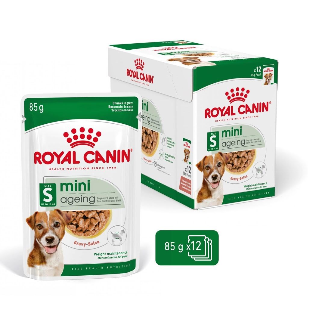 Royal Canin Mini Ageing Chunks in Gravy 85g (12-Pack) Hundeudstyr 9003579008287