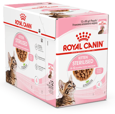 Royal Canin Kitten Sterilised Gravy 12 × 85g Katteudstyr 9003579007129