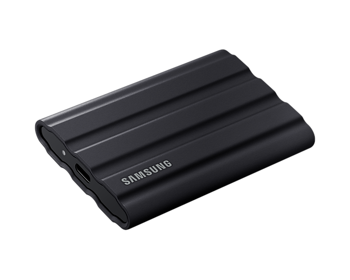 Samsung Portable SSD T7 Shield - 2TB - Sort - Ekstern SSD - USB 3.2 Gen 2