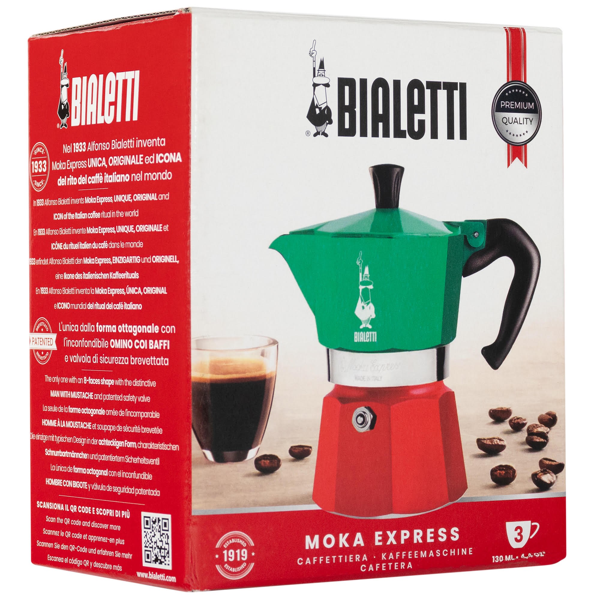 Bialetti Moka Express Italia Kaffemaskine 5322