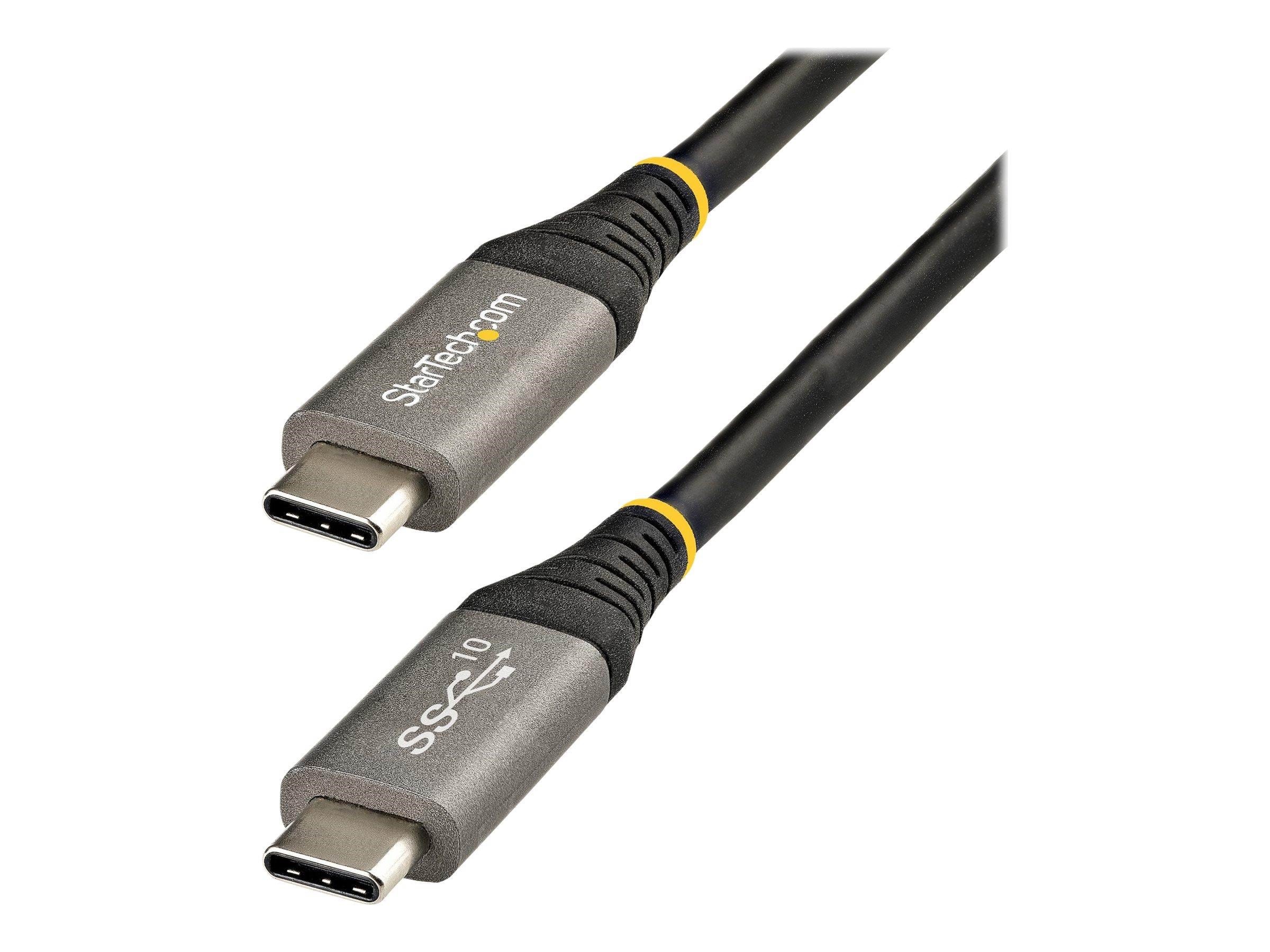 StarTech.com 6ft (2m) USB C Cable 5Gbps High Quality USB-C Cable USB 3.1/3.2 Gen 1 Type-C Cable Usb Kabel Sort USB315CCV2M