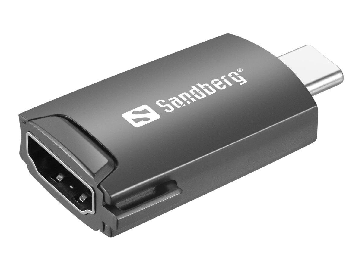 Sandberg USB-C to HDMI Dongle Skærmkabel Sort 136-34