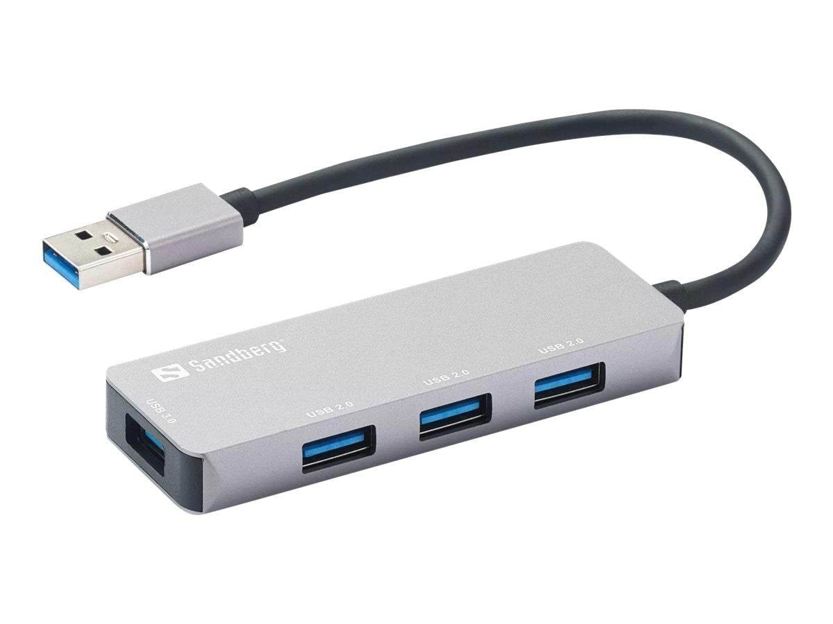 Sandberg 4-Port USB Hub USB hub - 4 ports - Grå Usb Hub 333-67