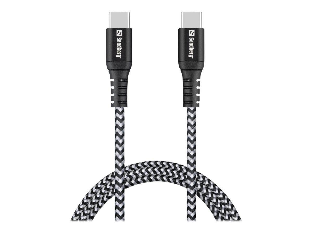 Sandberg Survivor USB-C- USB-C Cable 1M Usb Kabel Sort 441-38