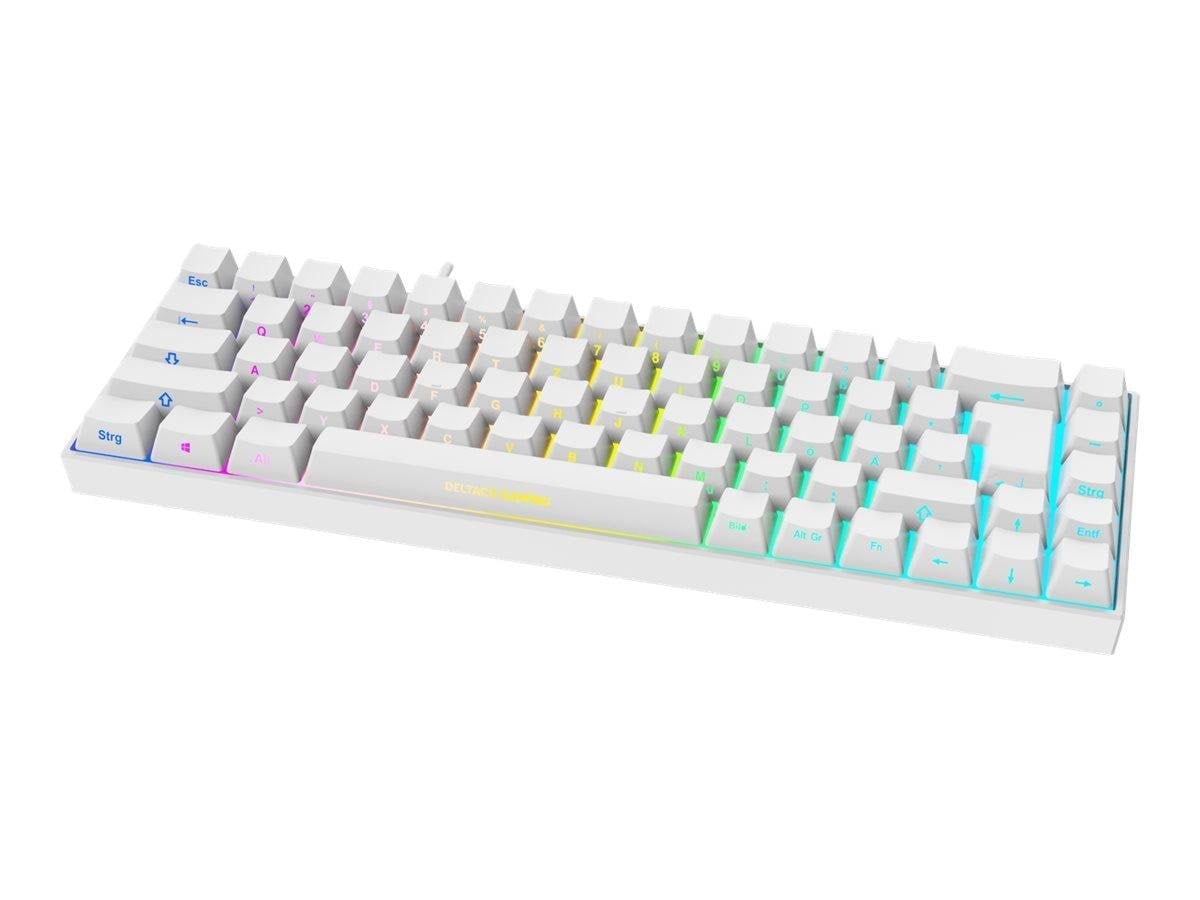 Deltaco GAMING WK95R Wireless - Gaming Tastatur - Tysk - Hvid Tastatur GAM-100-W-DE