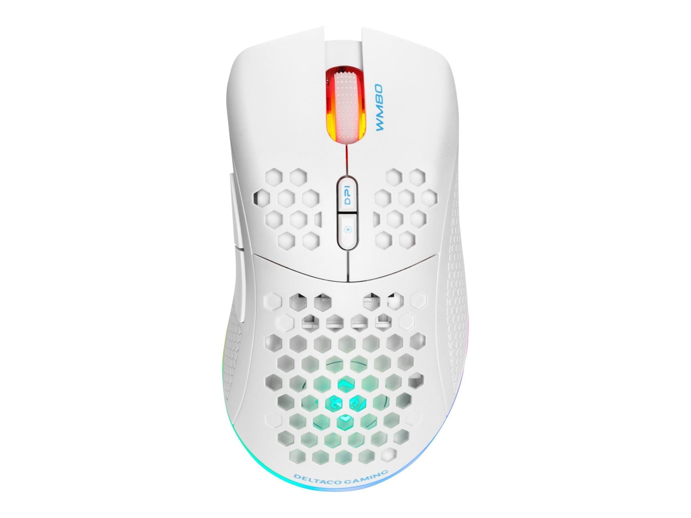 Deltaco GAMING DM220 - Mus - 7 knapper - Hvid Mus GAM-120-W