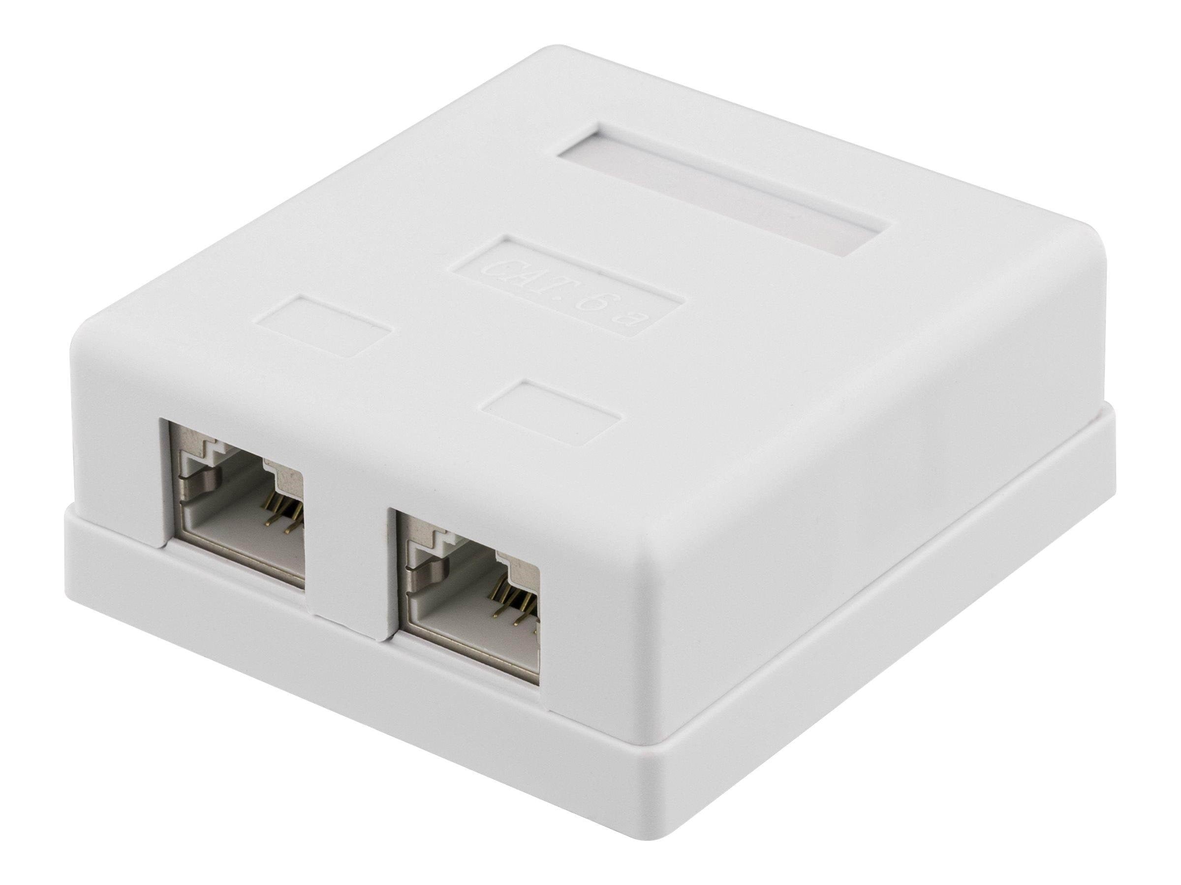 Deltaco CAT6A Shielding Wall Socket Netværkstilbehør VR-221