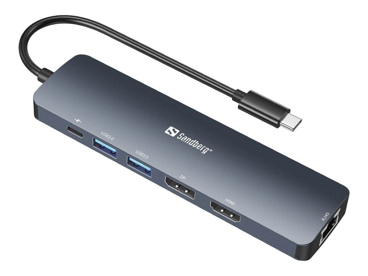 Sandberg USB-C 8K Display Dock Docking Station 136-43