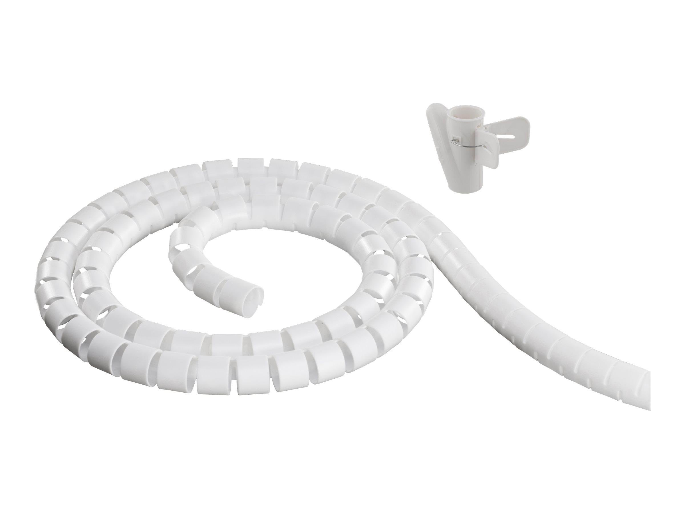 Deltaco Nylon cable cover 5m white Kabel Organisering Hvid LDR04