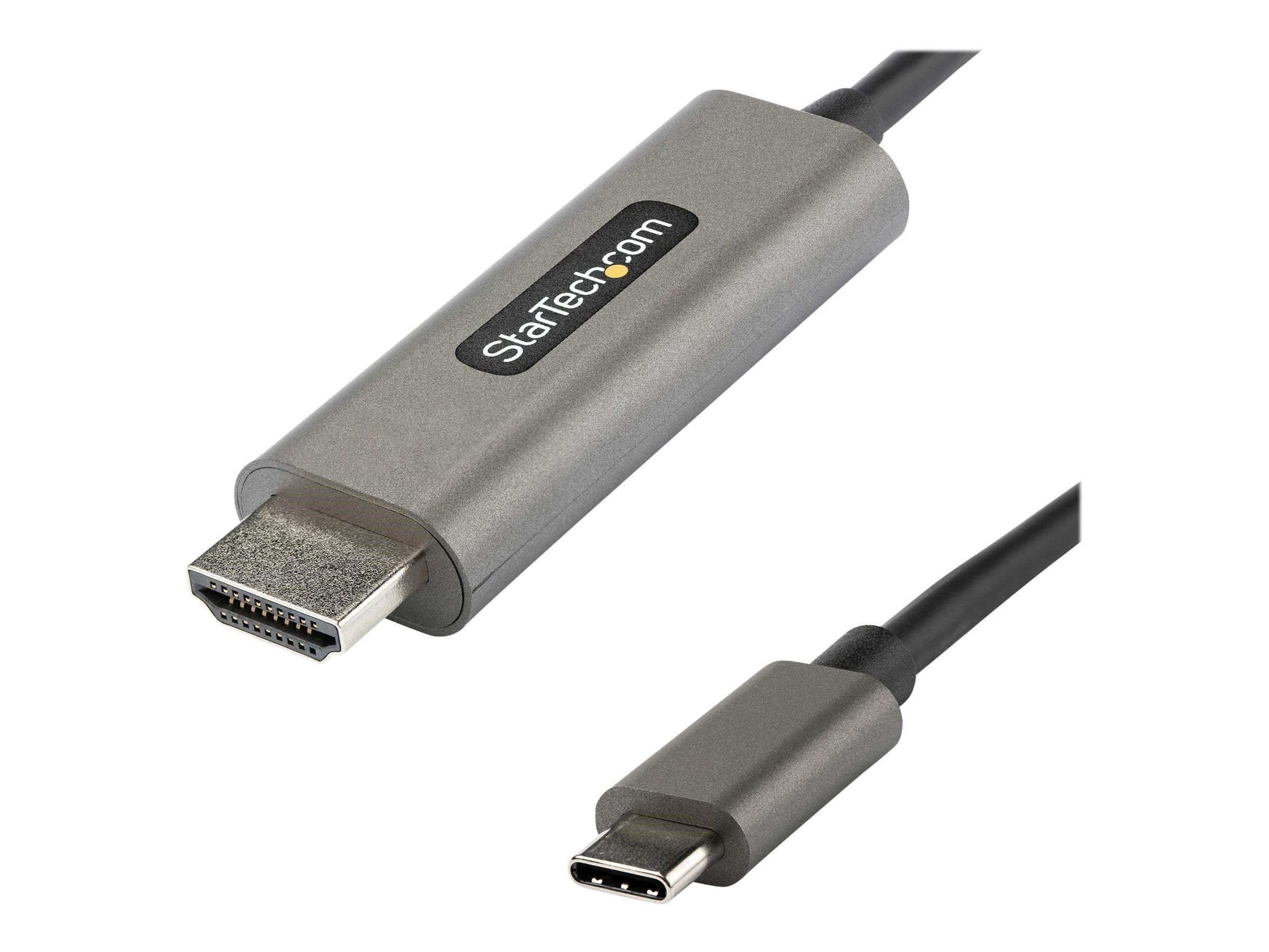 StarTech.com USB C to HDMI Cable 4K 60Hz with HDR10 Ultra HD USB Type-C to 4K HDMI 2.0b Video Adapter Cable 3m Skærmkabel Sort CDP2HDMM3MH