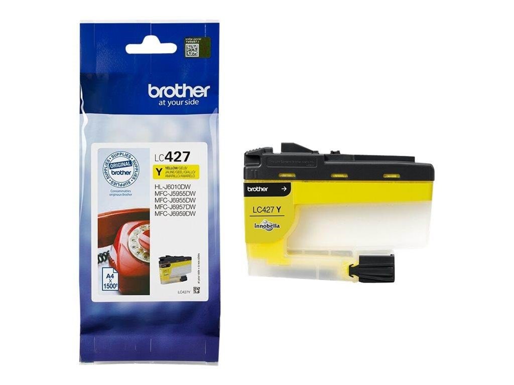 Brother LC 427Y / LC427Y Yellow Ink Printerpatron Og Toner Gul