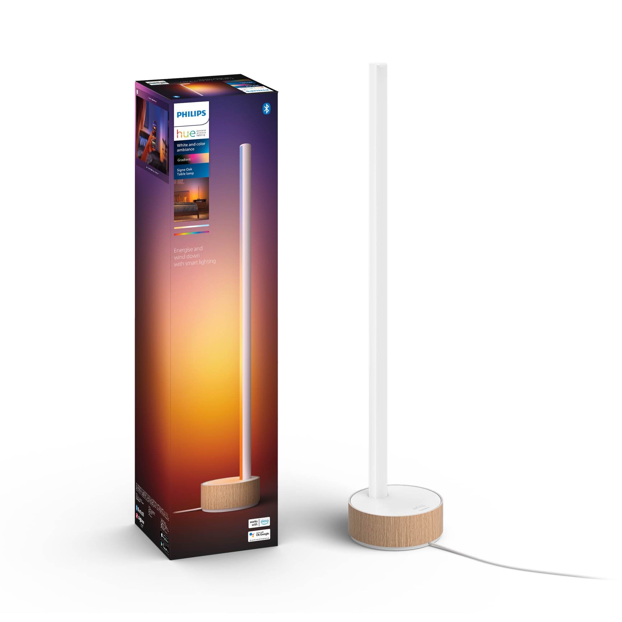Philips Hue Gradient Signe Table - Oak Smart Home 929003479601