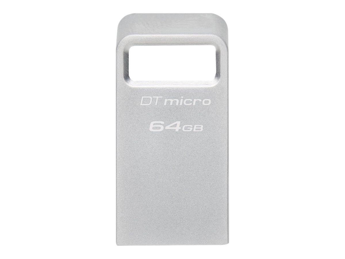 Kingston DataTraveler Micro - 64GB - USB Stick Usb Stick Sølv DTMC3G2/64GB