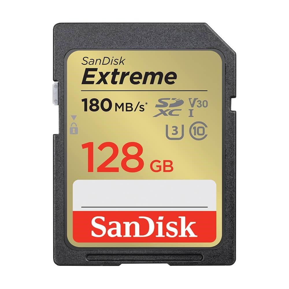 SANDISK Extreme SD - 180MB/s - 128GB Hukommelseskort SDSDXVA-128G-GNCIN