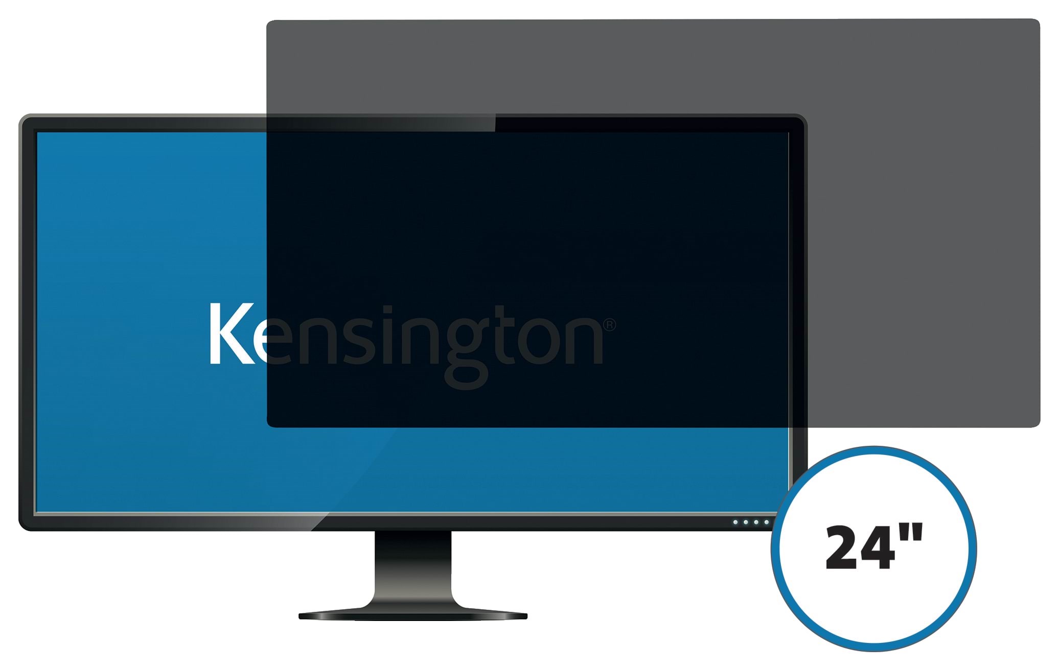 Kensington 24" bred (16:9) 2-vejs aftageligt skærmfilter til monitors Systemtilbehør 626487