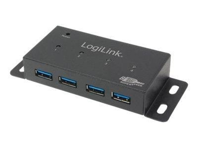 LogiLink USB 3.0 hub 4-Port metal housing USB hub - USB 3.2 - 4 ports Usb Hub UA0149