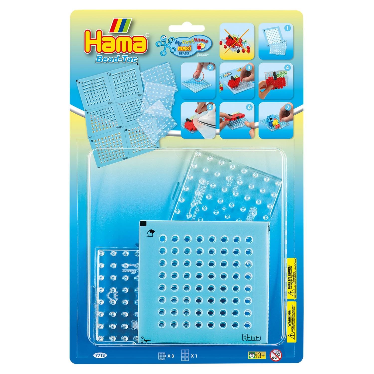 Hama Bead-Tac Iron on bead plates Maxi 3 pcs Kreativt Legetøj 7713