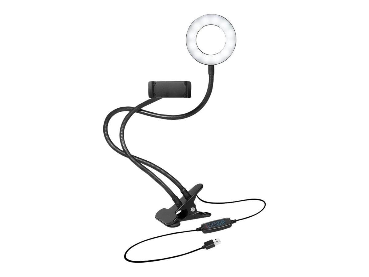 LogiLink Smartphone Ring Light Clamp Mount Ø 8.5 cm Streamingudstyr AA0150