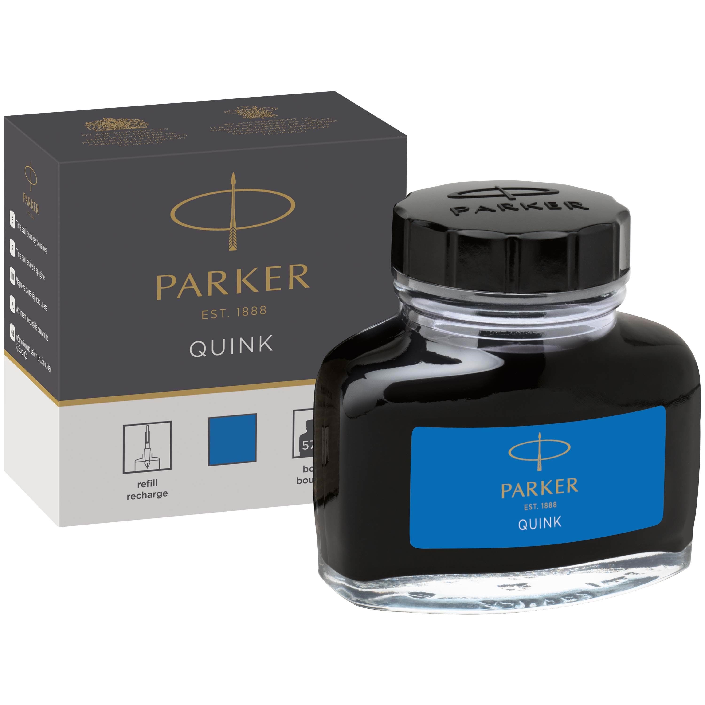 Parker PARKER QUINK-blækflaske, vaskbar blå, 57 ml Tegneværktøj 1950377