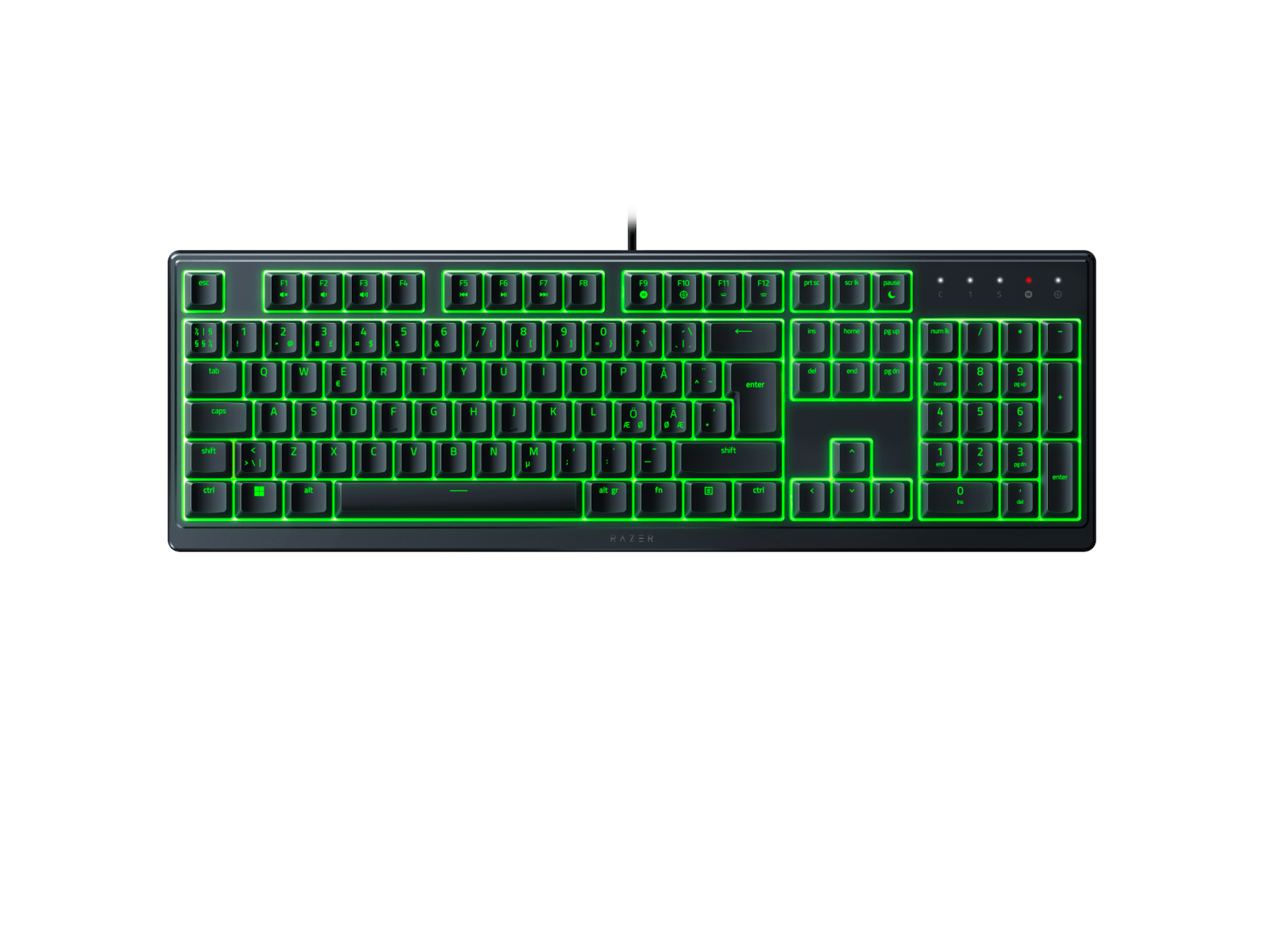 Razer Ornata V3 X - ND - Gaming Tastatur - Nordisk - Sort Tastatur RZ03-04470600-R3N1