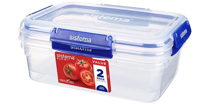 Sistema Rectangle Klip It Plus 2Pack 2.2L Køkkentilbehør 881722