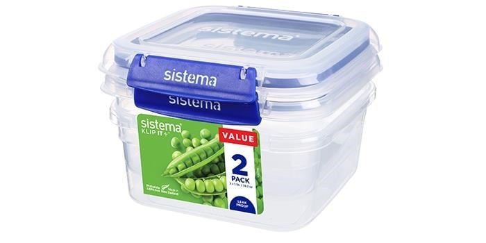 Sistema Square Klip It Plus 2Pack 1.15L Køkkentilbehør 881652